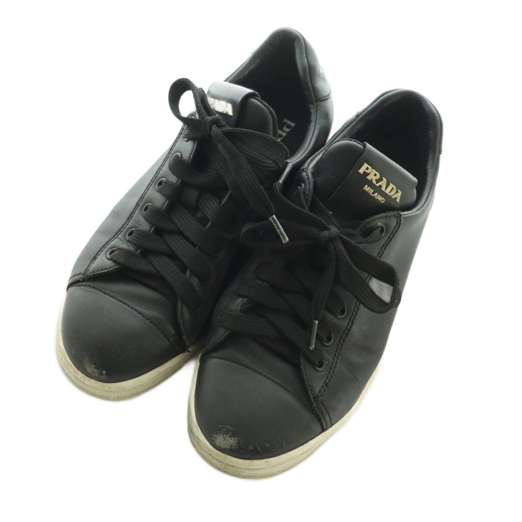 Prada Sneakers Black Women's Size EU39/US9 2EG400 26cm