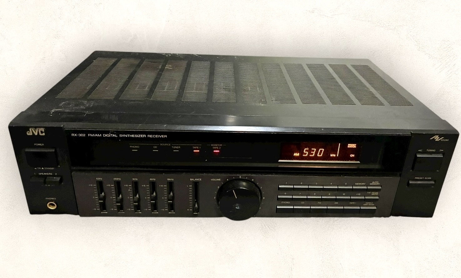 JVC RX-302BK 2 Channel Stereo HI-FI Receiver Vintage