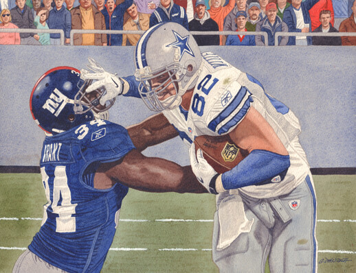 JASON WHITTEN DALLAS COWBOYS ART PRINT