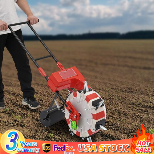 7 Nozzles Manual Seeding Machine Seeder Planter Hand push Seeder Garden Seeder