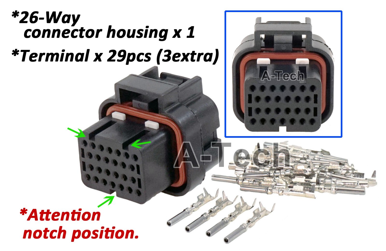 AMP 26P Elite ECU Connector plug EMU EMS 550 750 1000 1500 2000 2500