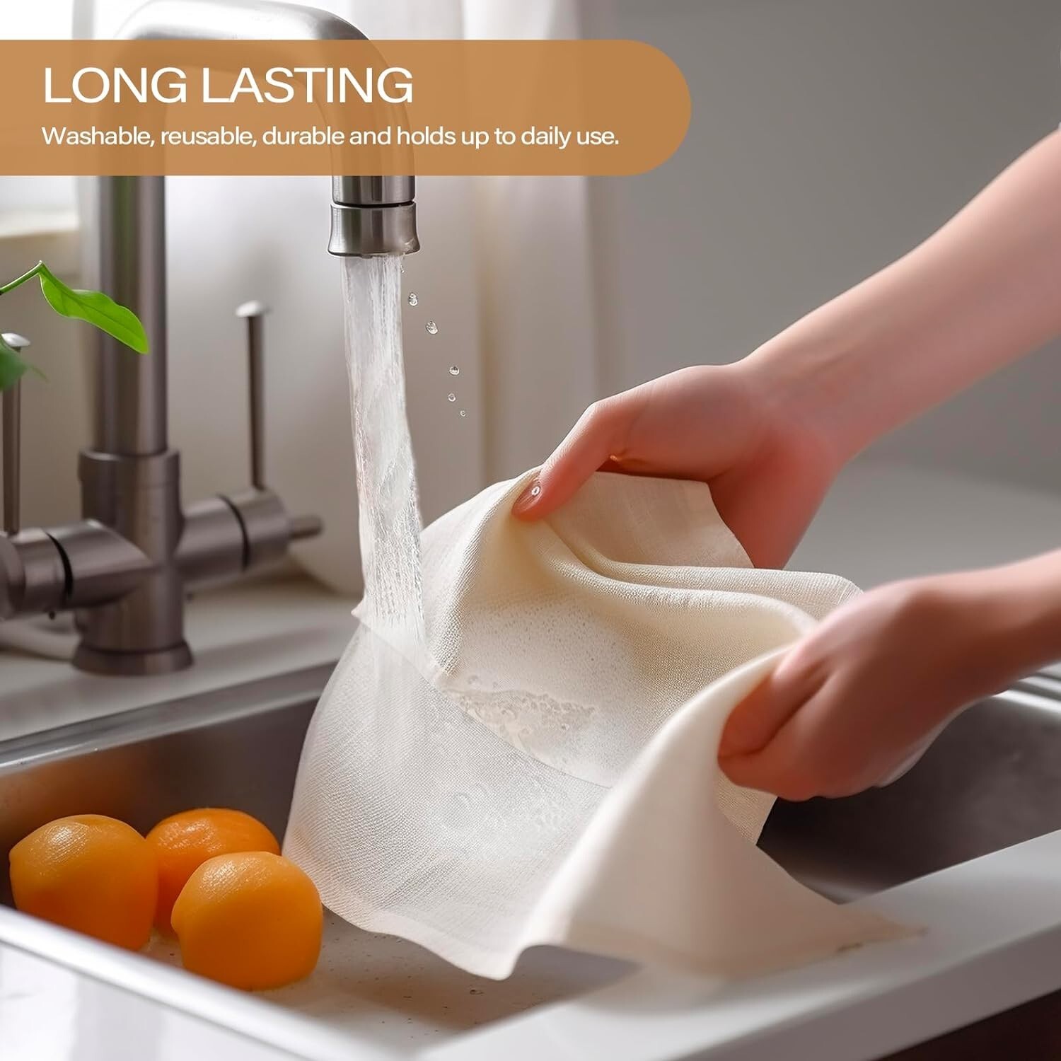 9 Square Feet Grade 100 Cheese Cloths for Straining Reusable, Washable