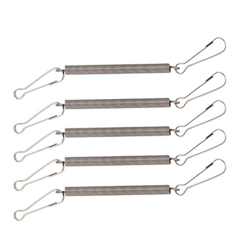 Spring with 2 Clips Used Singly or in Combination to Hold Water Dispenser