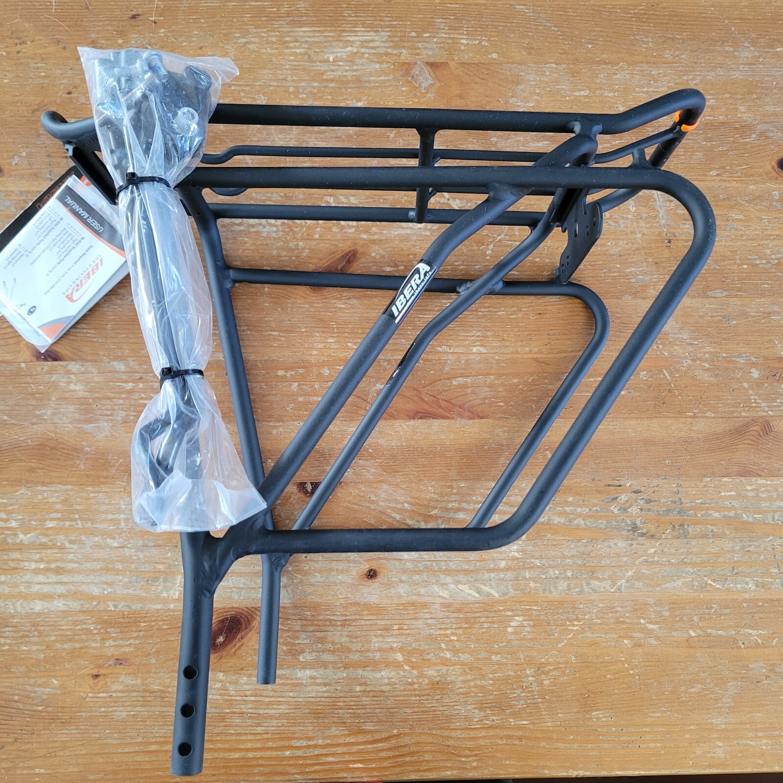 Ibera PakRak Bicycle Touring Carrier Frame-Mounted For Heavier Top & Hardware