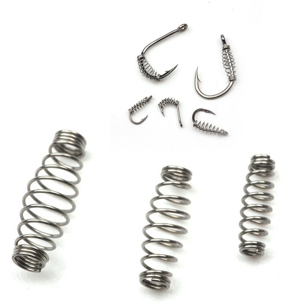 100pc Fish Hook Spring Bait Feeder Lure Trap Accessories Fishbait Feeder Tackles