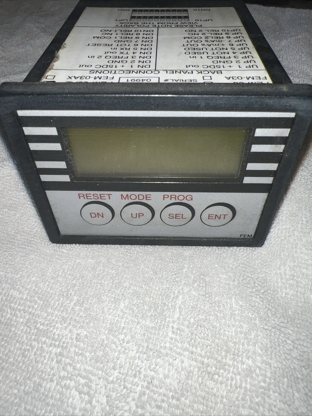 FEM-03A2 Gear Flow Sensor/Transmitter, Used