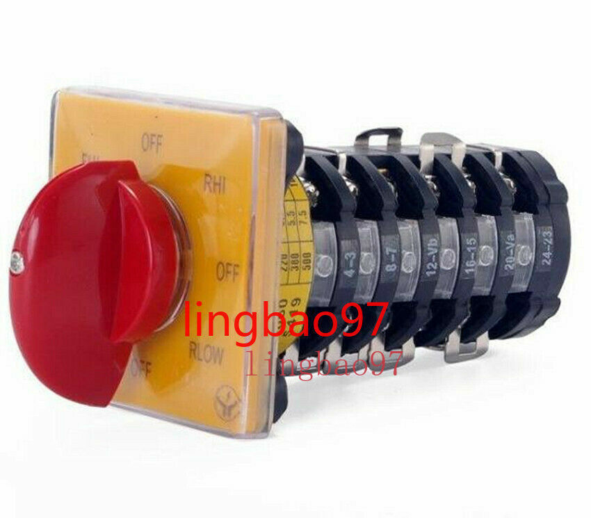 Milling Machine Step Pulley Forward Reverse 6 Section Switch 25A For BRIDGEPORT
