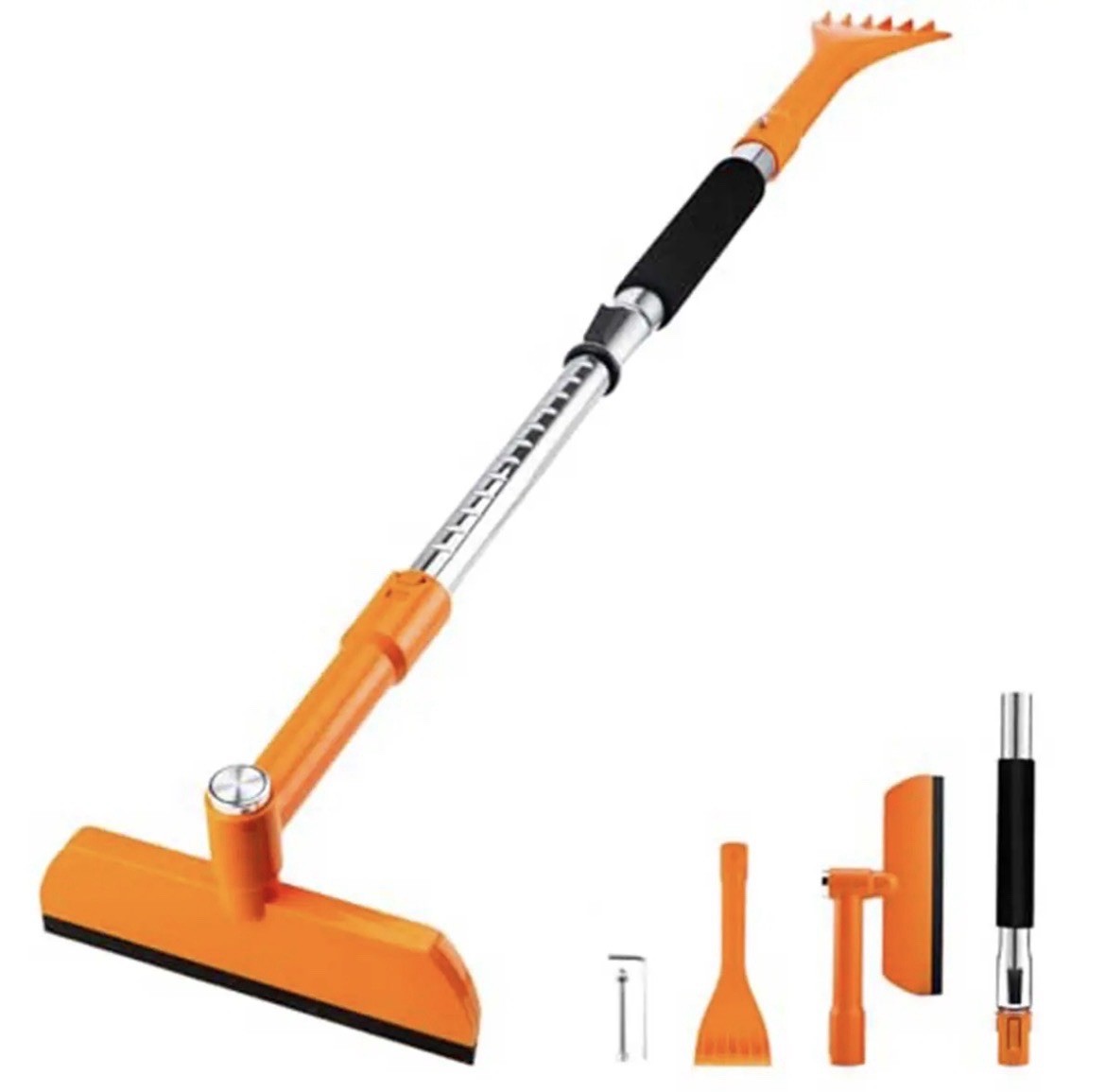 49.2" Extendible Car SUV Truck Windshield Snow Brush Ice Scraper Heavy Duty NEW!