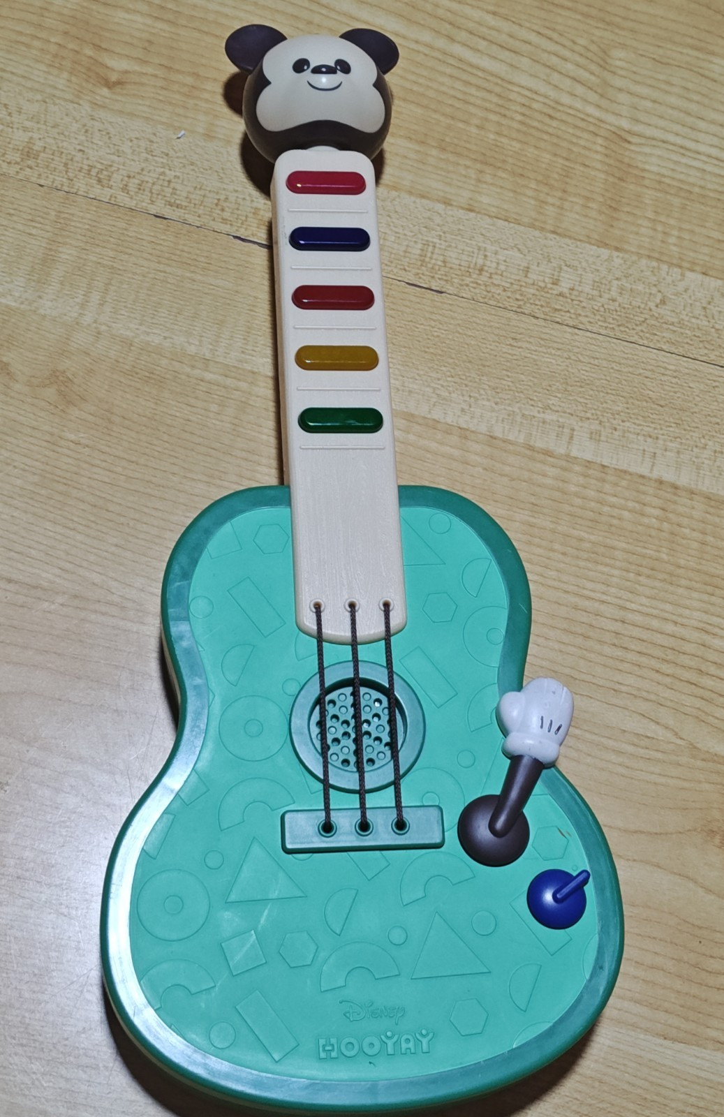 Disney Mickey Mouse Electronic Musical Guitar Toy Green Music Ages 1-4
