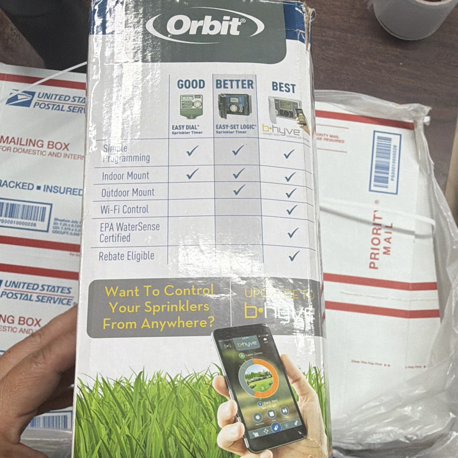 Orbit Easy-Set Logic 4-Station Sprinkler Timer Digital Controller 57894