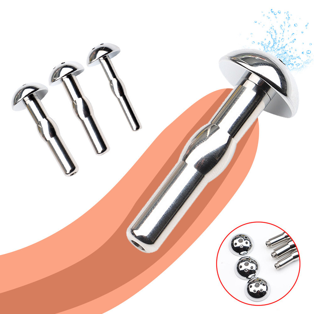 Stainless Steel Penis Dilator Sounding Urethral Stretching Hollow Plug for MALE