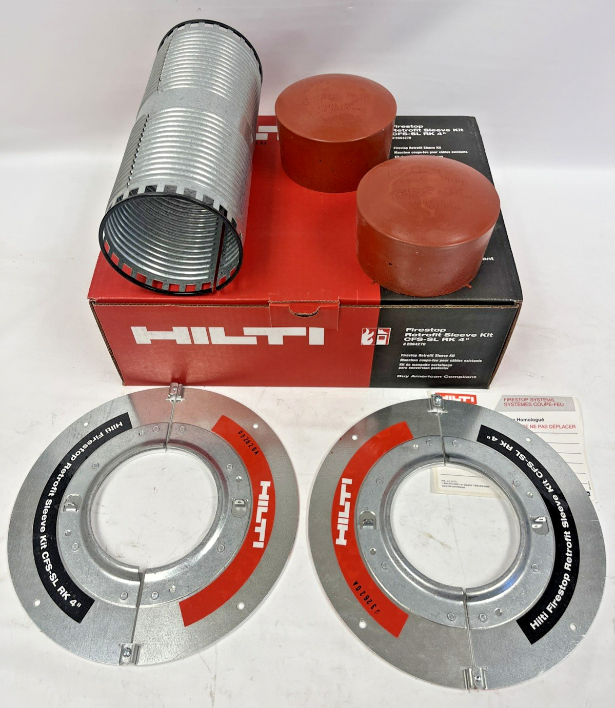 Hilti CFS-SL RK 4” Firestop Retrofit Sleeve Kit #2064270 *NEW IN BOX*