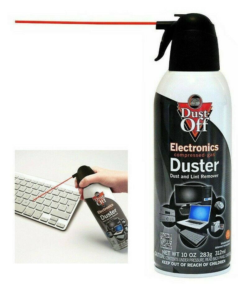 Falcon Dust-Off Compressed Air Electronics Lint Duster 10oz 4 Pack