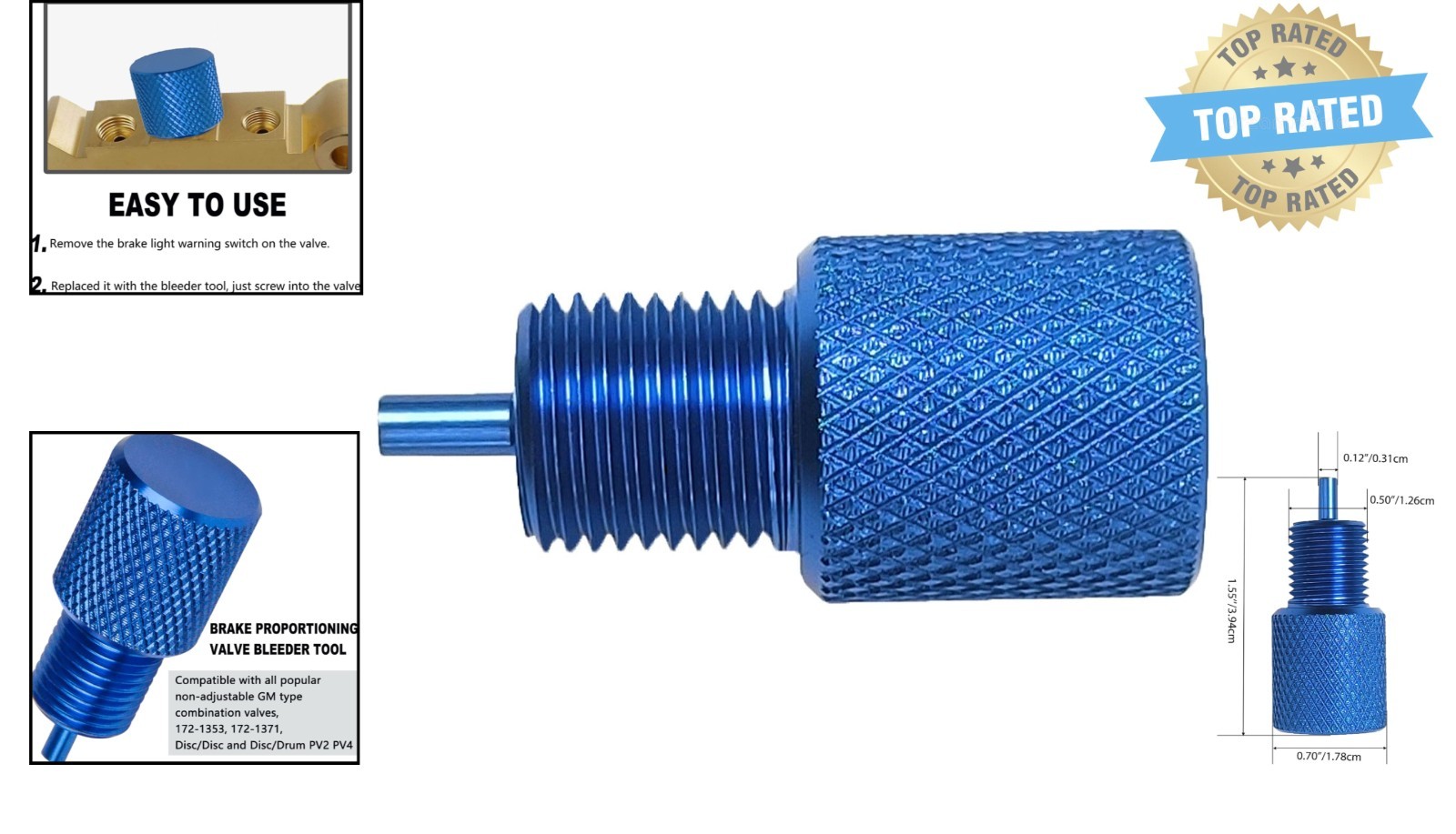 Aluminum Brake Bleeder Tool for GM Combination Valves, Lightweight & Efficient