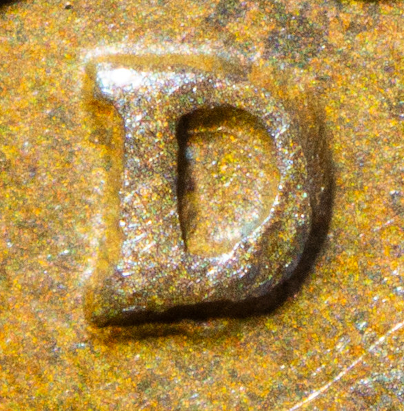 MAJOR ERROR!    1957 D/D RPM#001     NICE RE-PUNCHED MINTMARK ERROR!!!!!!!!!!