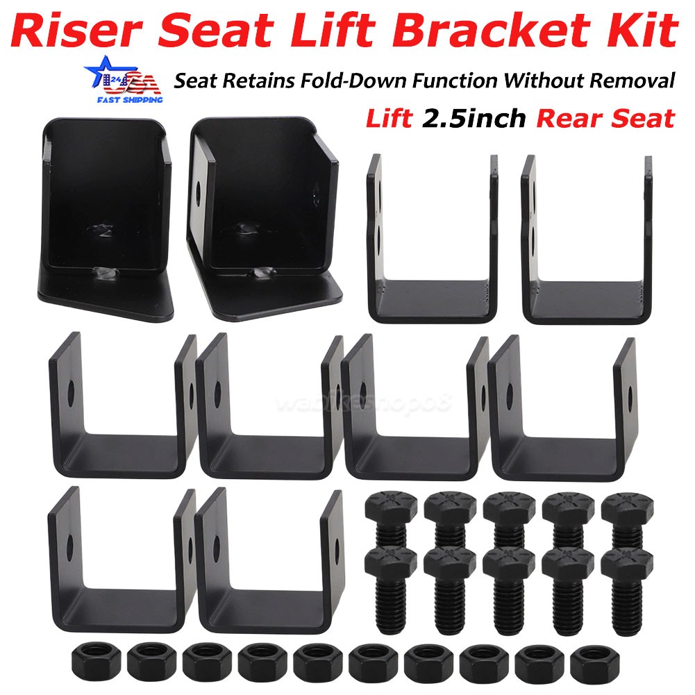 2.5'' Riser Seat Spacers Bracket Lift Kit For Silverado Sierra Crew Cab 2014-18
