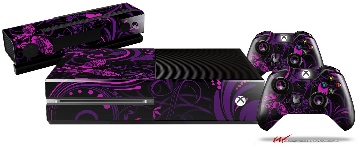 Twisted Garden Purple Hot Pink Skin for XBOX One System