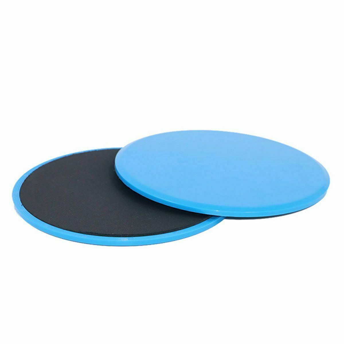 2 Workout Fitness Sliders Ab Exercise Gliding Disc Dual Sided Pads Core Gym Blue