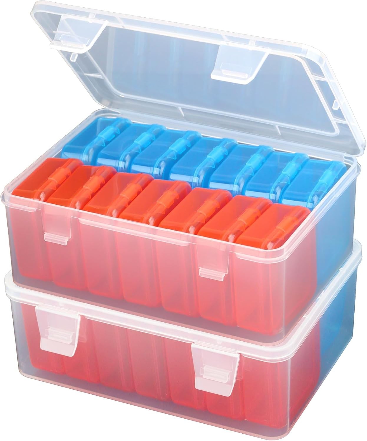 Small Bead Organizers 14 Pieces Plastic Storage Cases Mini Clear Bead Storage
