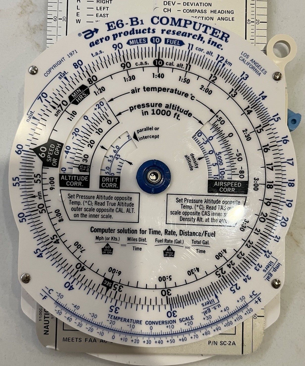 Vintage AERO Products Research E6-B1 Flight Computer Airlearn System Pre-owned