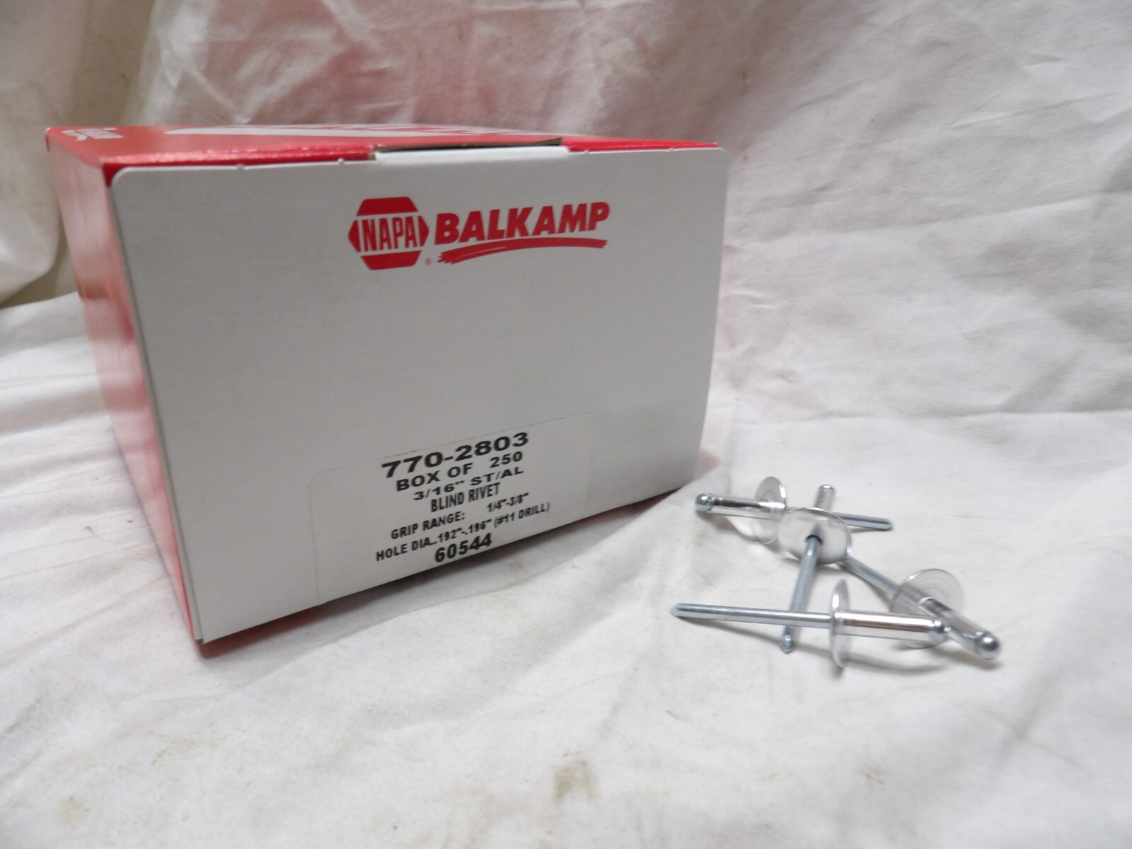Balkamp 3/16" ST/AL Blind Rivets 770-2803 (Box of 250)