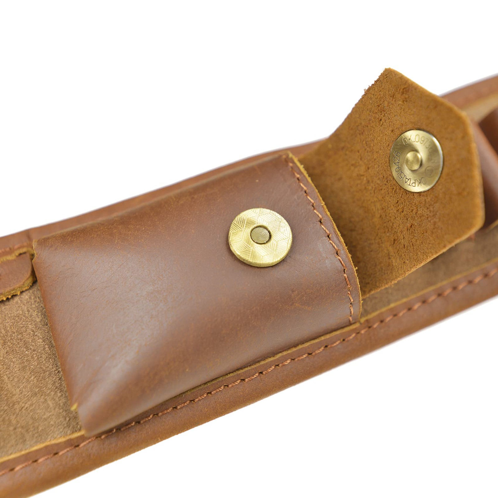 Tas Trost Leather Rilfe Shoulder Sling Brown