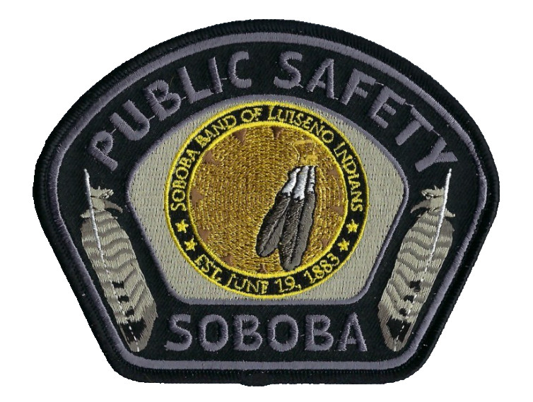 Soboba Band of Luiseno Indians Tribal Public Safety patch ~ CA California