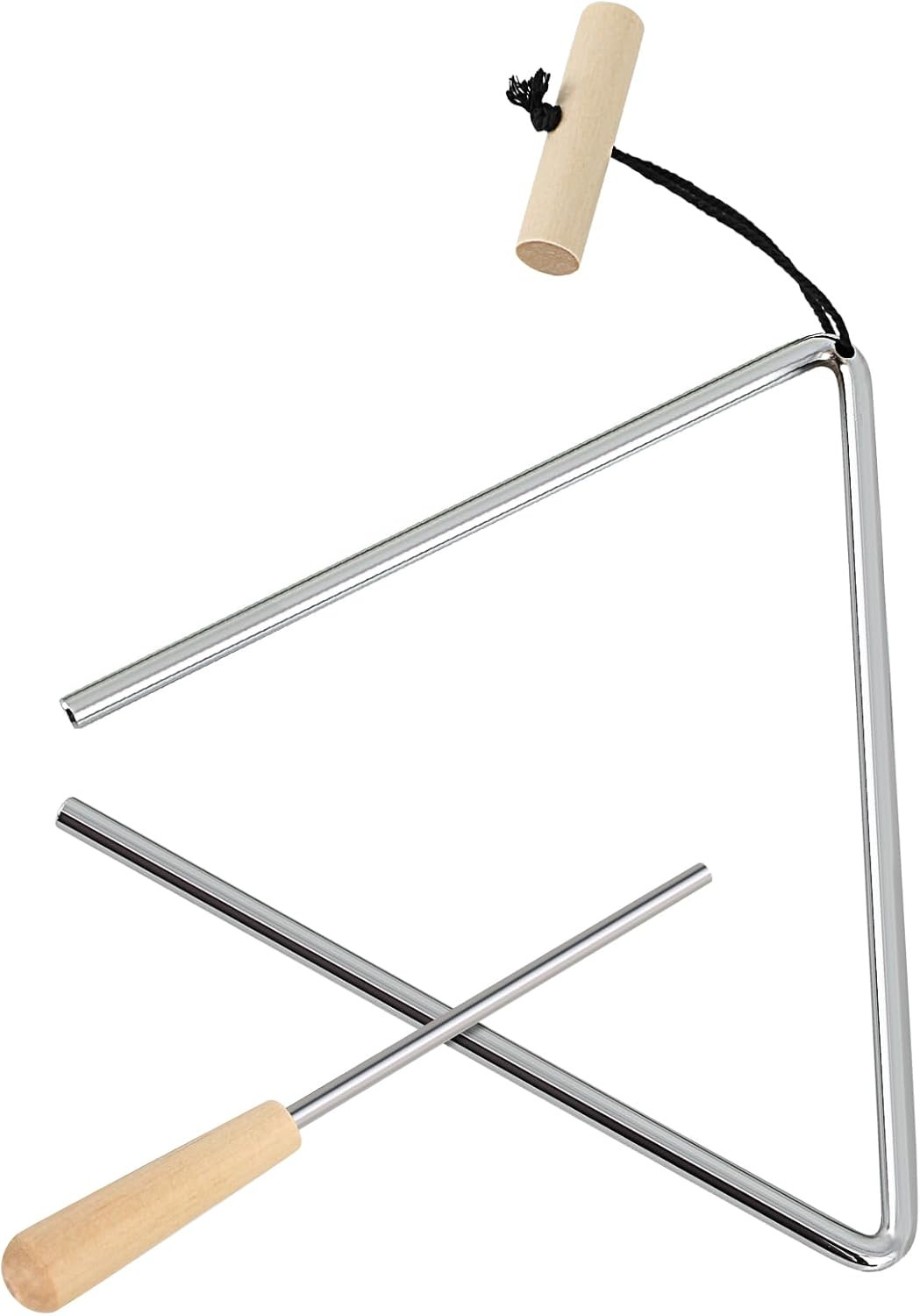 Triangle Instrument, Rhythm Steel Triangles Music Instrument Hand Percussion Tri