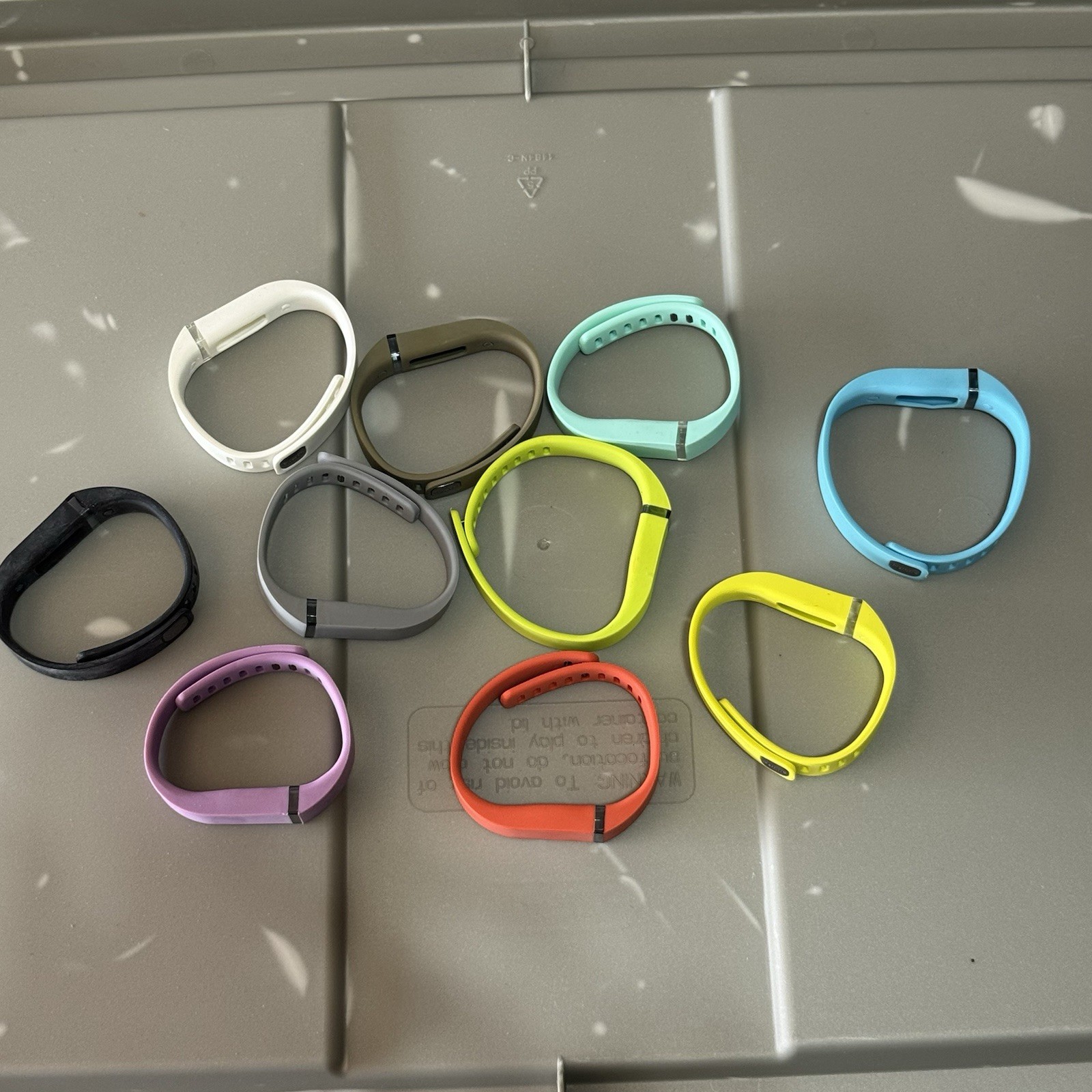 11 Protective Silicon Fastener Ring Holder Bands Fitbit Alta Garmin Vivofit