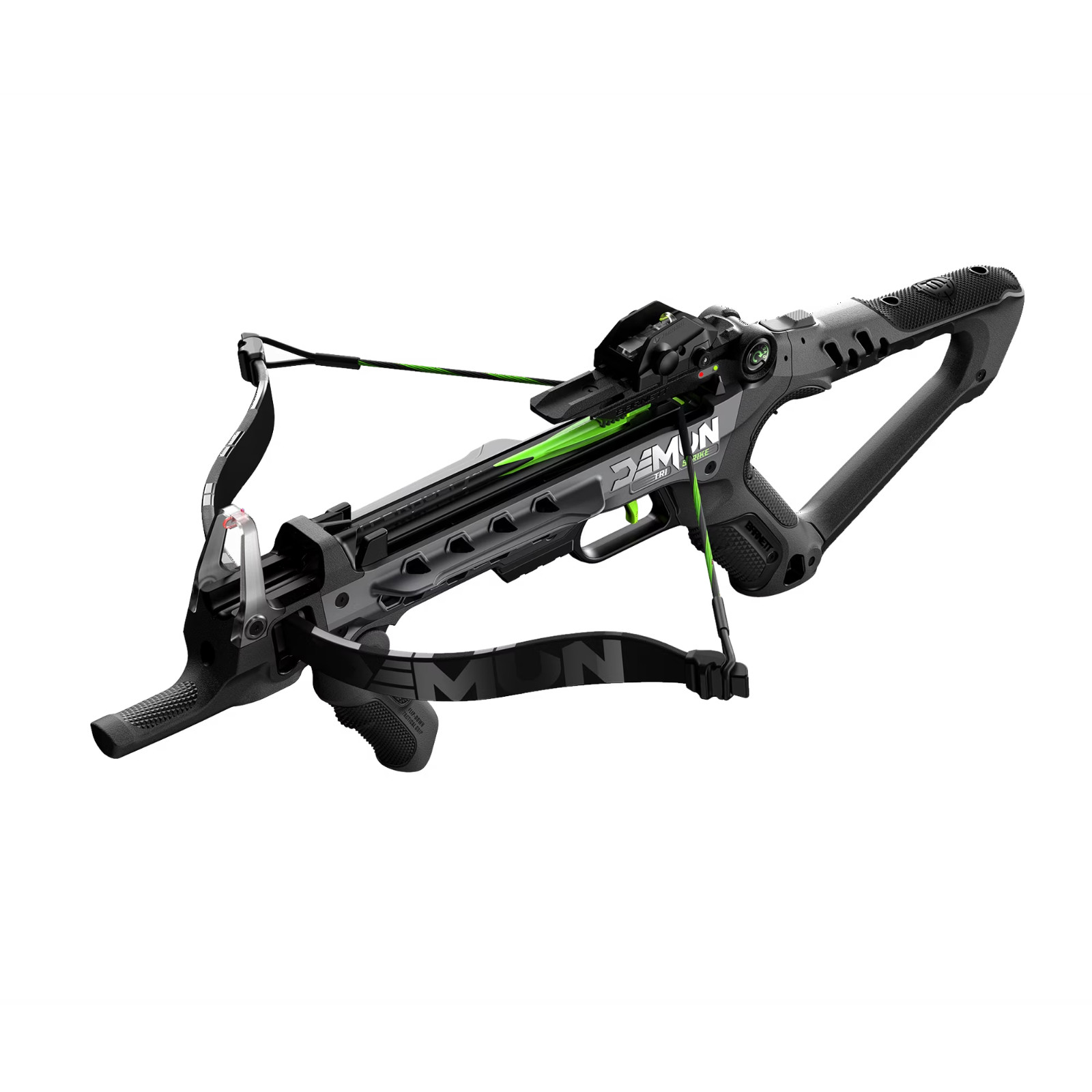 Demun Tri-Strike Compact Crossbow, 3-Shot Magazine 180fps +, 5 Bolts Included