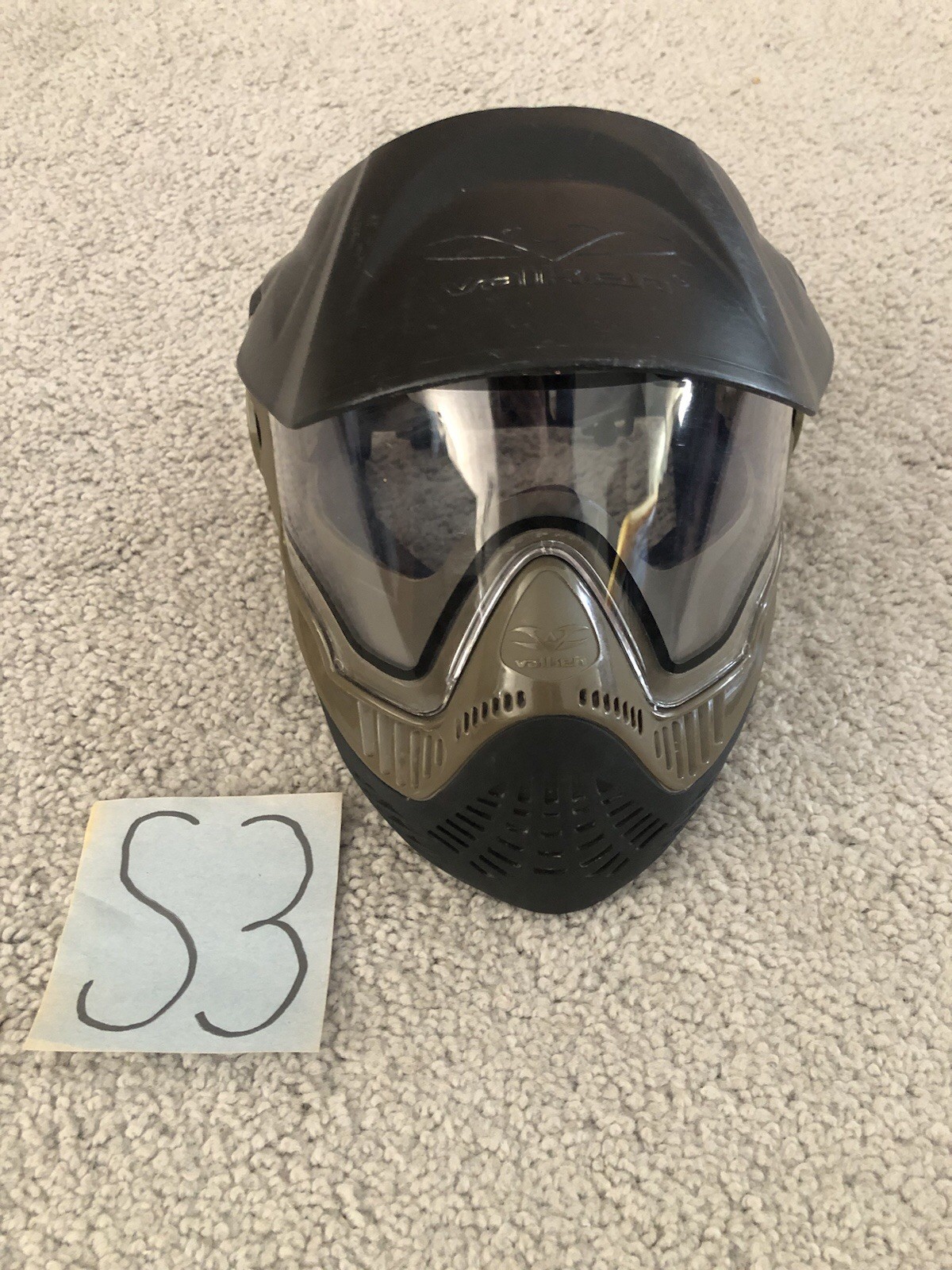 Valken Paintball Goggle Mask Visor Brown Vented Complete Read Descriptions