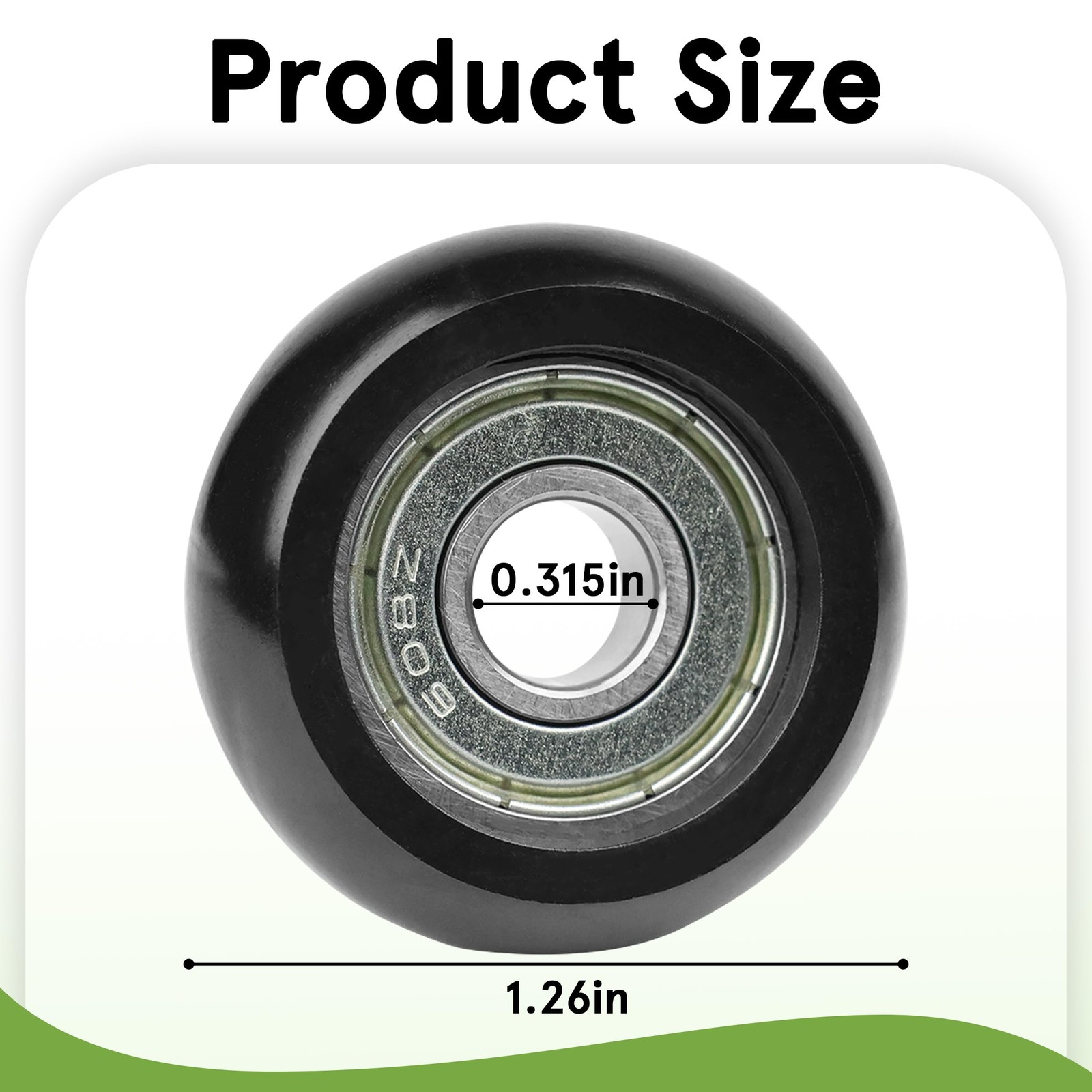 8 Pack Replacement Roller Wheels Compatible with Aero Pilates Reformer Machin