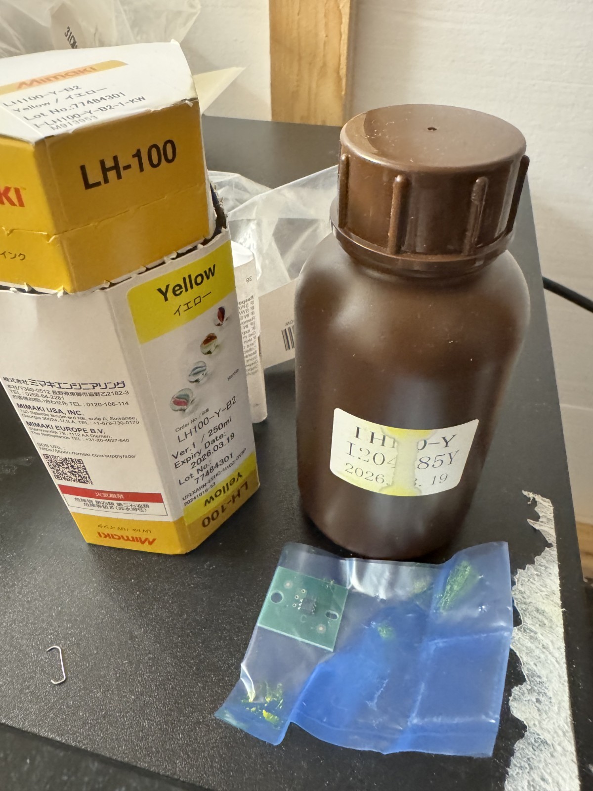 Mimaki LH-100 Yellow Ink - 250 ml - exp. 03/2026