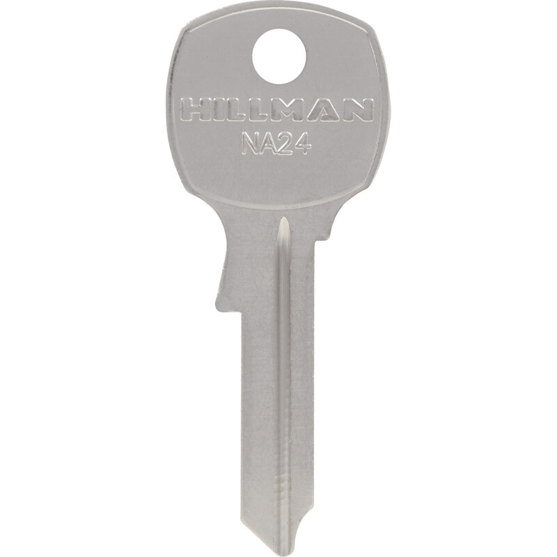 Hillman 532044 KeyKrafter Brass NA24 Single-Sided Blank Key #2044 (Pack of 4)