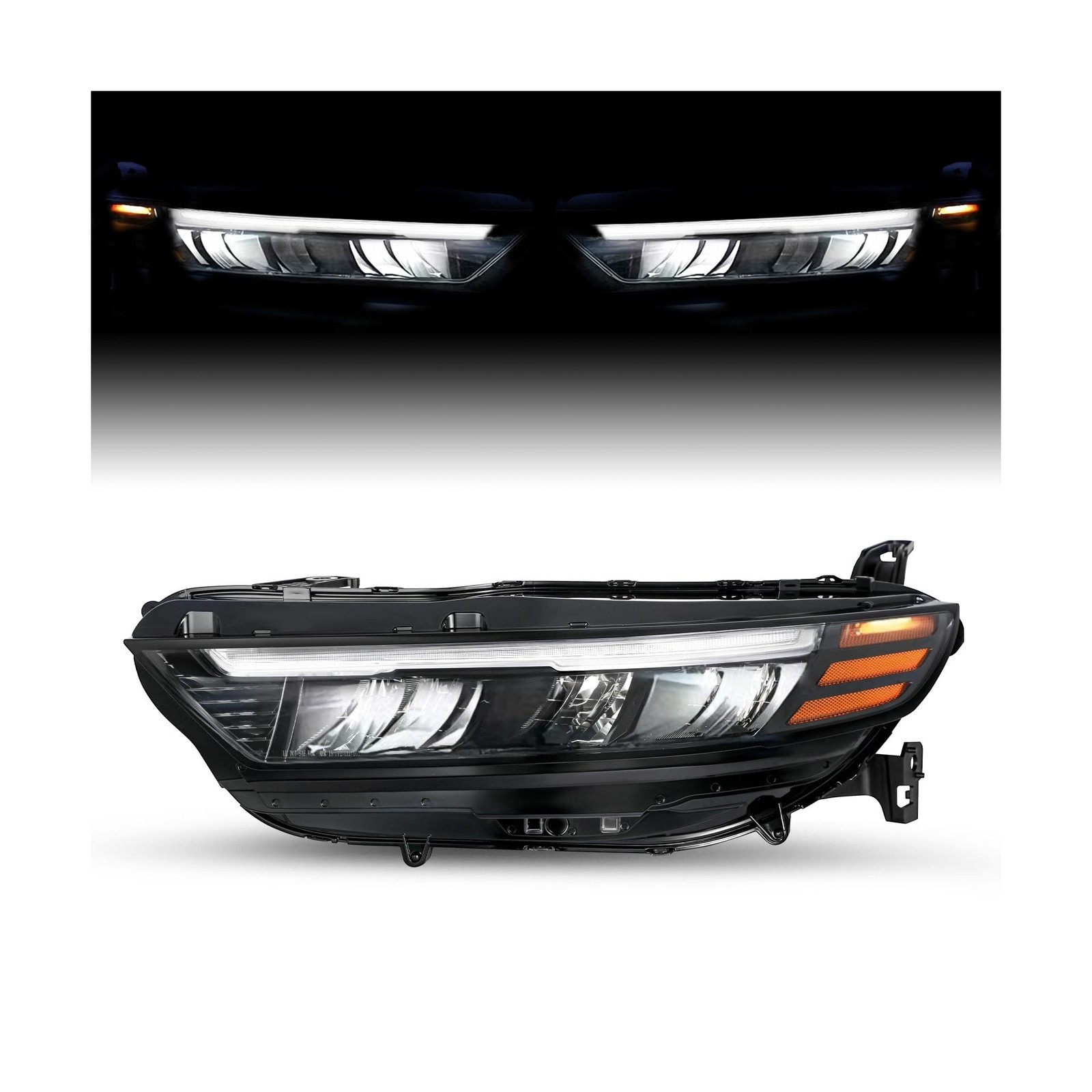 JSBOYAT Full LED Headlight Assembly for 2023 2024 2025 Honda Accord Projector...