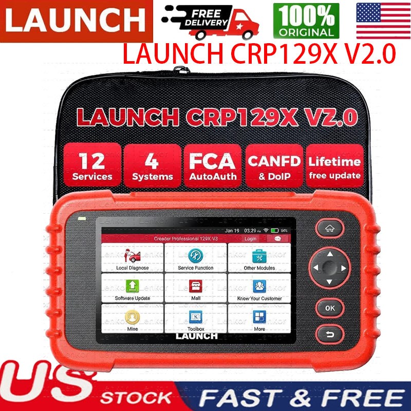 2026 Newest LAUNCH CRP129X V2.0 Elite OBD2 Diagnostic Scanner Upgrade of CRP123X