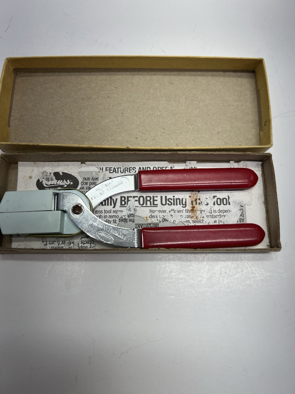Clauss Vintage NO-NIK Fiber Optic 203µm Stripper In Box