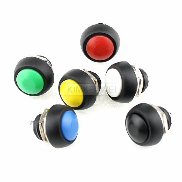 Momentary Push Button Push Button Reset Pushbutton Waterproof Switch 12mm