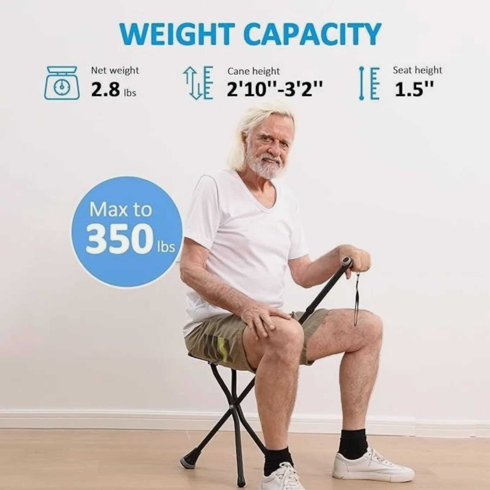🆕 REHAND Foldable Walking Cane 🦯✨