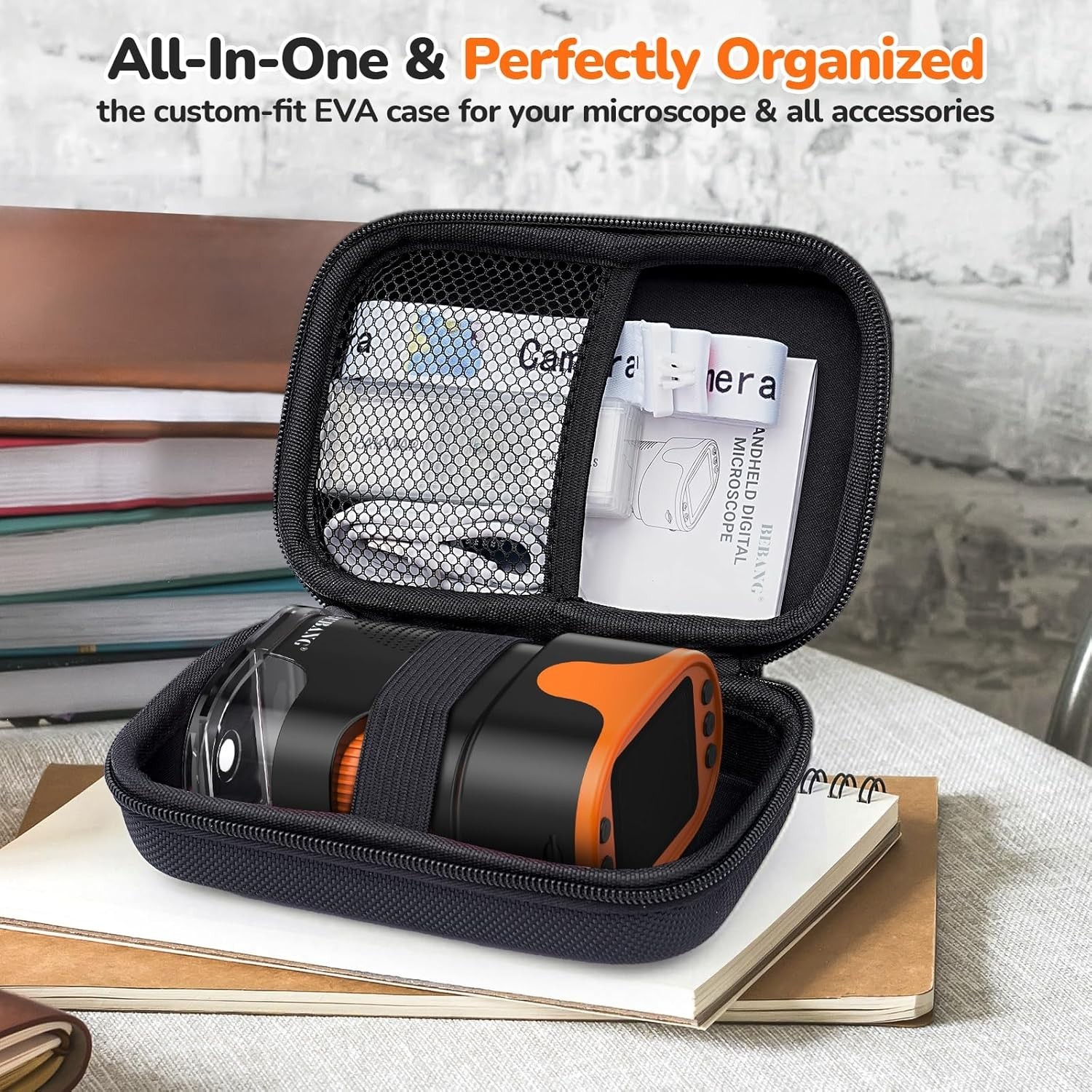 4K Screen Digital Microscope for Kids - Portable, Educational & Rechargeable