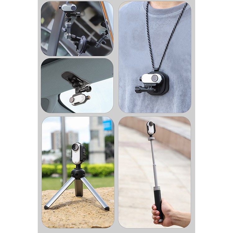 Mount Adapter Support Horizontal and Vertical Shooting Accessory for Insta GO 3