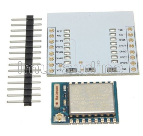 ESP8266 ESP-07 Remote Serial Port WIFI Module + IO Adapter Plate For ARDUINO IDE