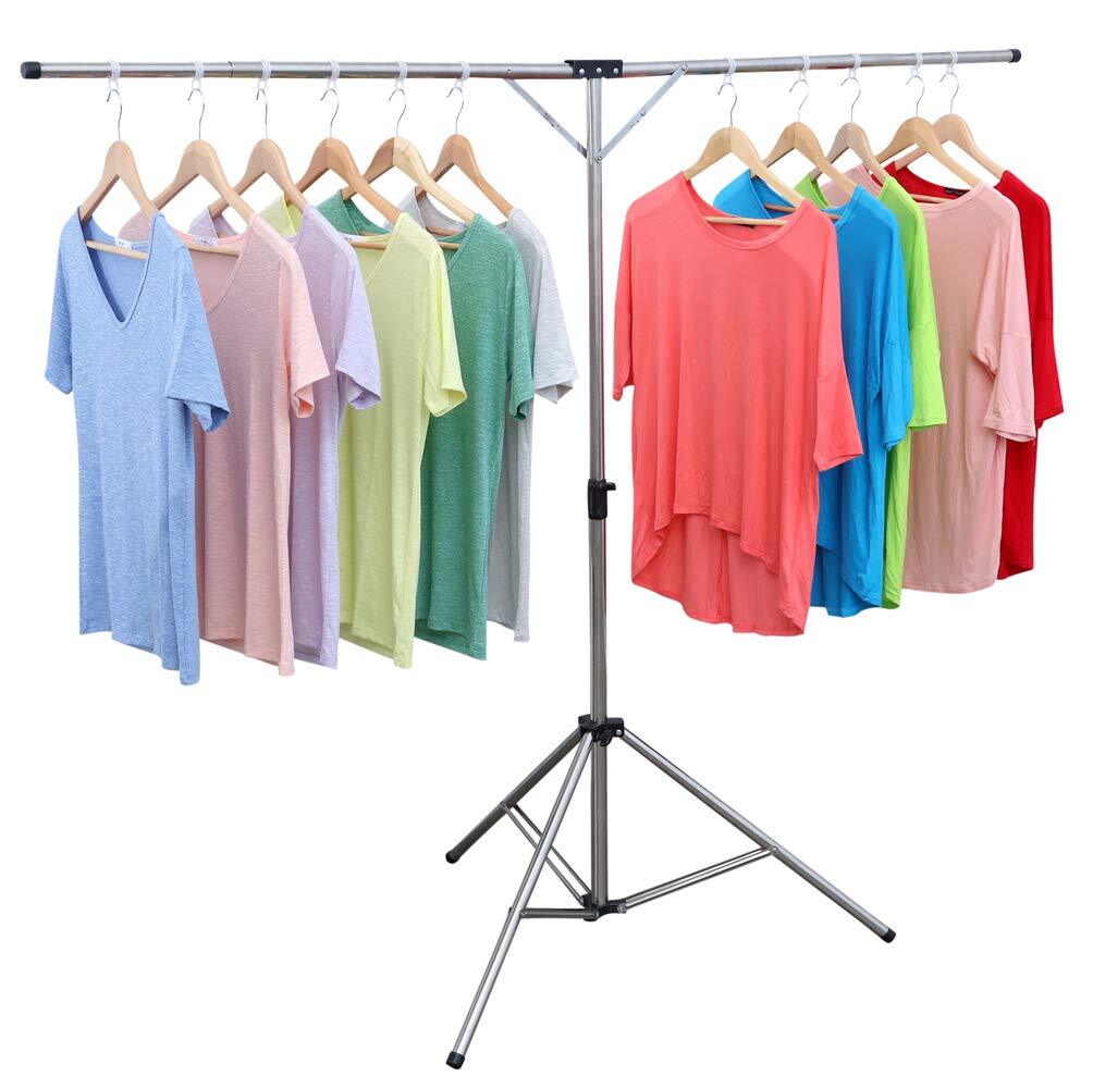 Foldable Portable Space Saving Clothes Drying Rack Heavy Duty Stainless Steel...