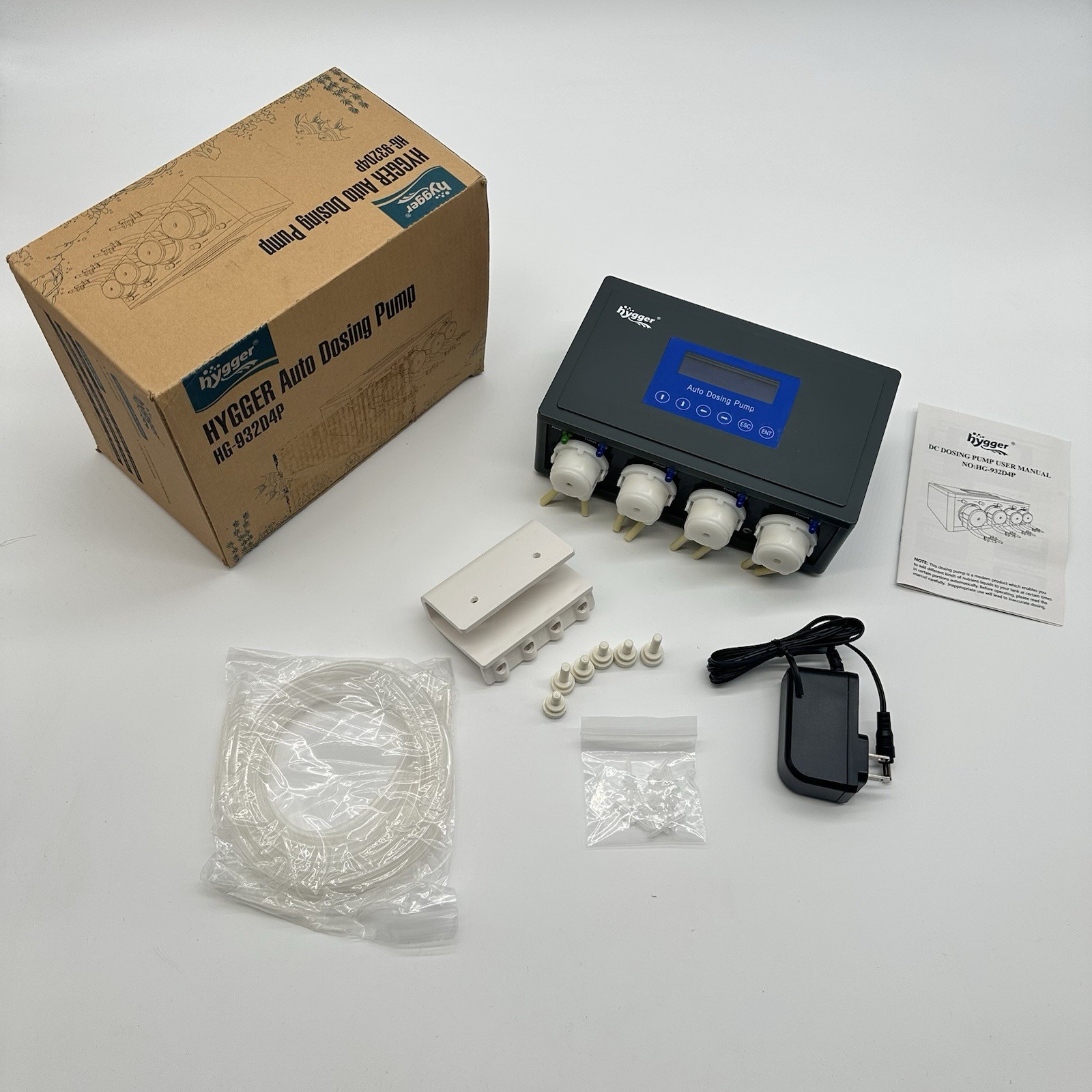 Hygger HG-932D4P 4-Head Aquarium Auto Dosing Pump PARTS/REPAIR Read Used