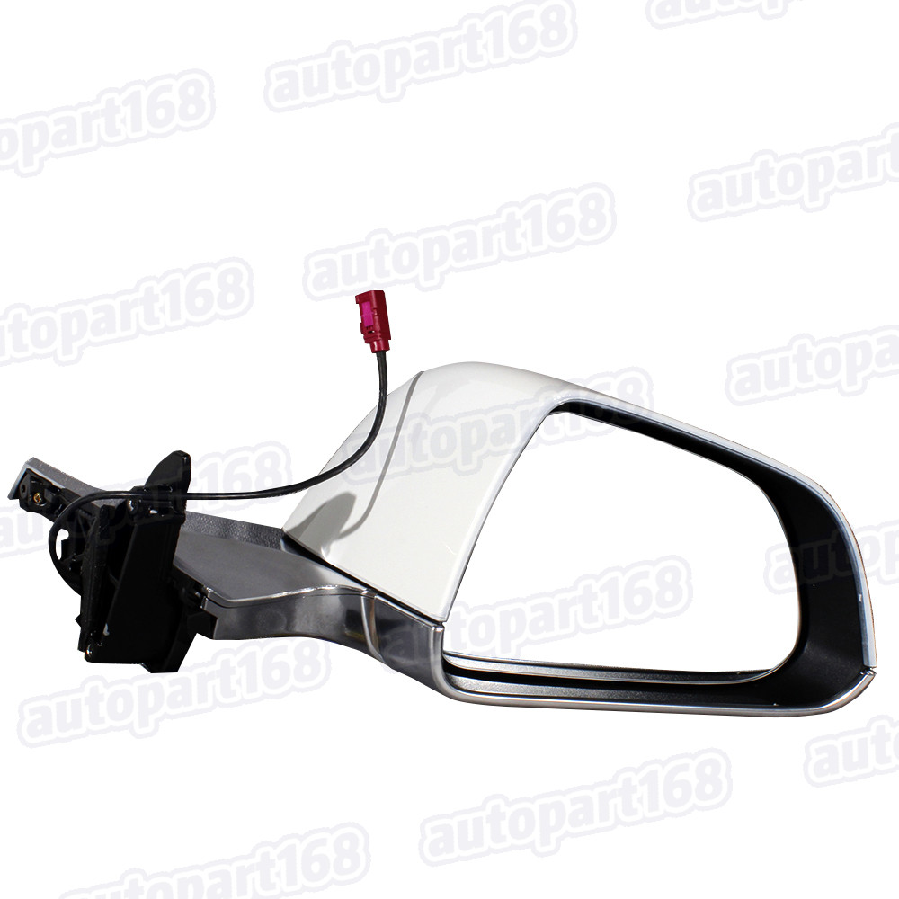 For Tesla 2017-2023 Model 3 13-Pins Heated White&Chrome Mirror Right Side