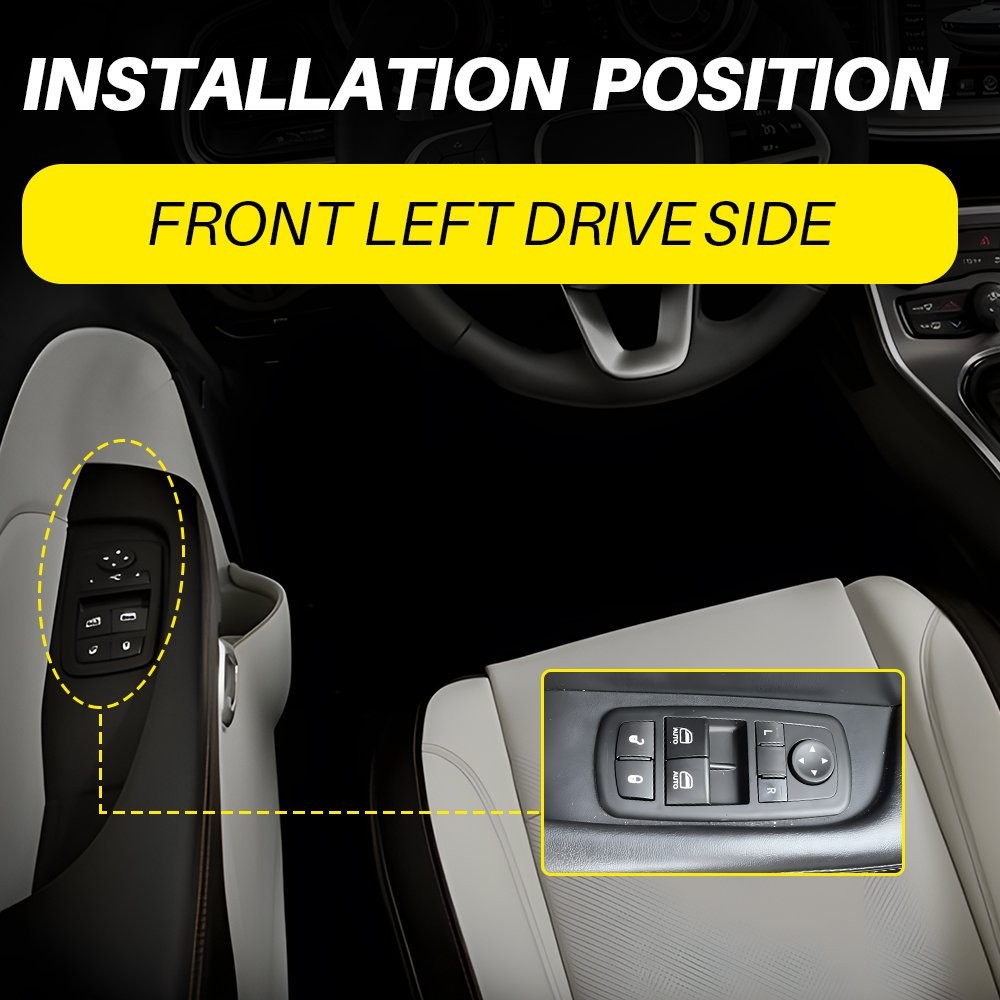 For 2015-2021 2022 Dodge Challenger Front Left Power Door Window Control Switch