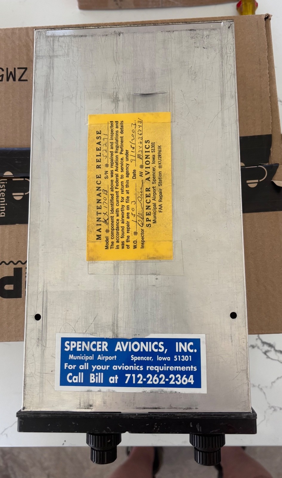 BENDIX KING KX-170B NAV/COM, 089-1020-00; MODS 1-6