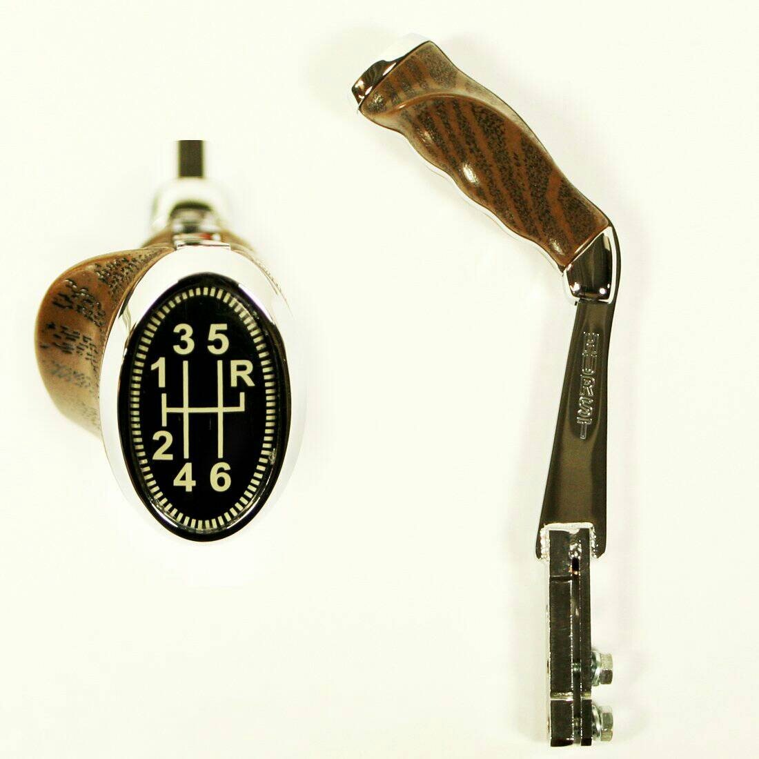 2009-UP DODGE CHALLENGER R/T SRT-8 NEW HURST PISTOL GRIP SHIFTER WOODGRAIN