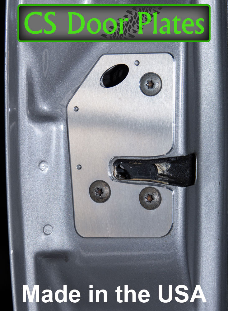 Jeep Cherokee (XJ) 97-01 door latch repair & reinforcement plate pair; L & R