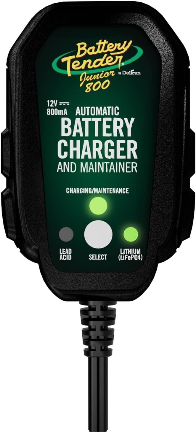 800mA Switchable Battery Charger Maintainer for Lead Acid Lithium Batteries New